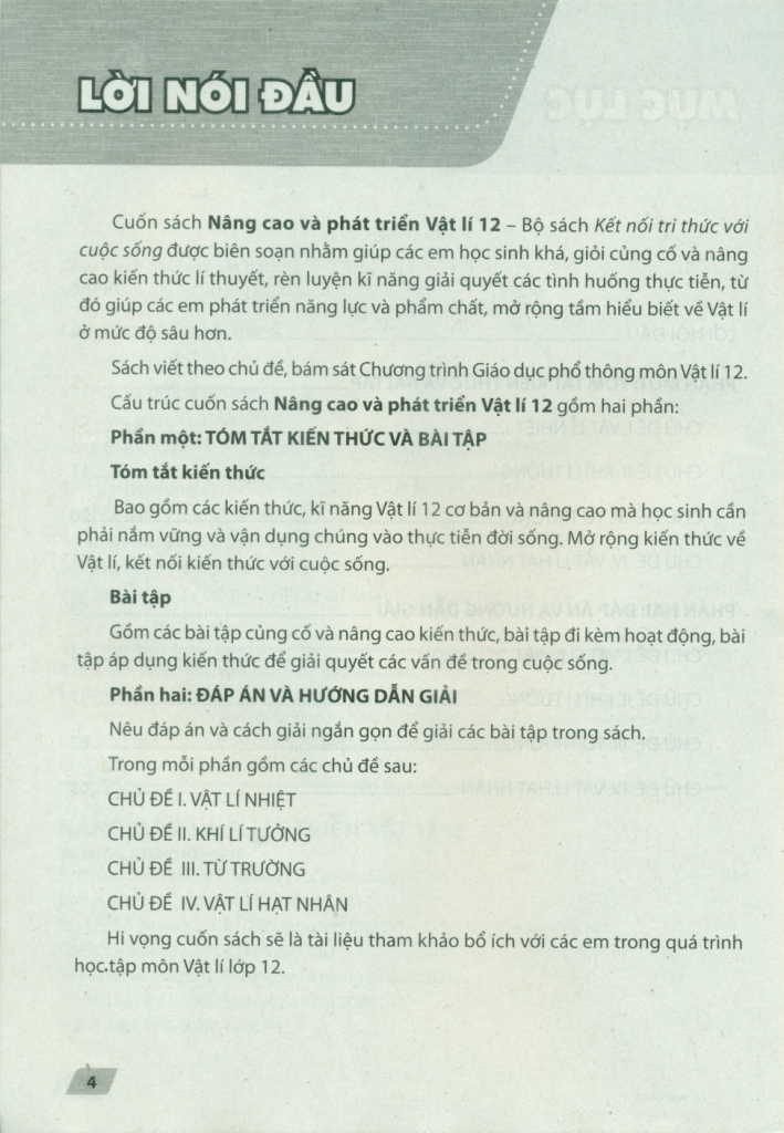 NÂNG CAO VÀ PHÁT TRIỂN VẬT LÍ LỚP 12 (Theo chương trình GDPT 2018)